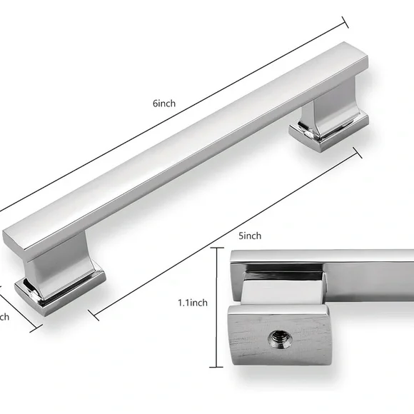 Sleek Silver Cabinet Handles (057) - Picture 3 of 5